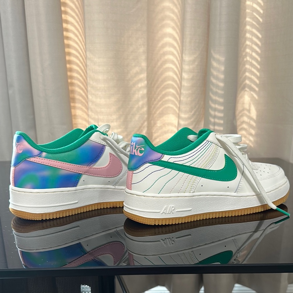 Nike Air Force 1 with Iridescent and Green Accents